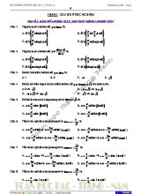 Đề cương ôn thi học kì 1  Toán khối 11